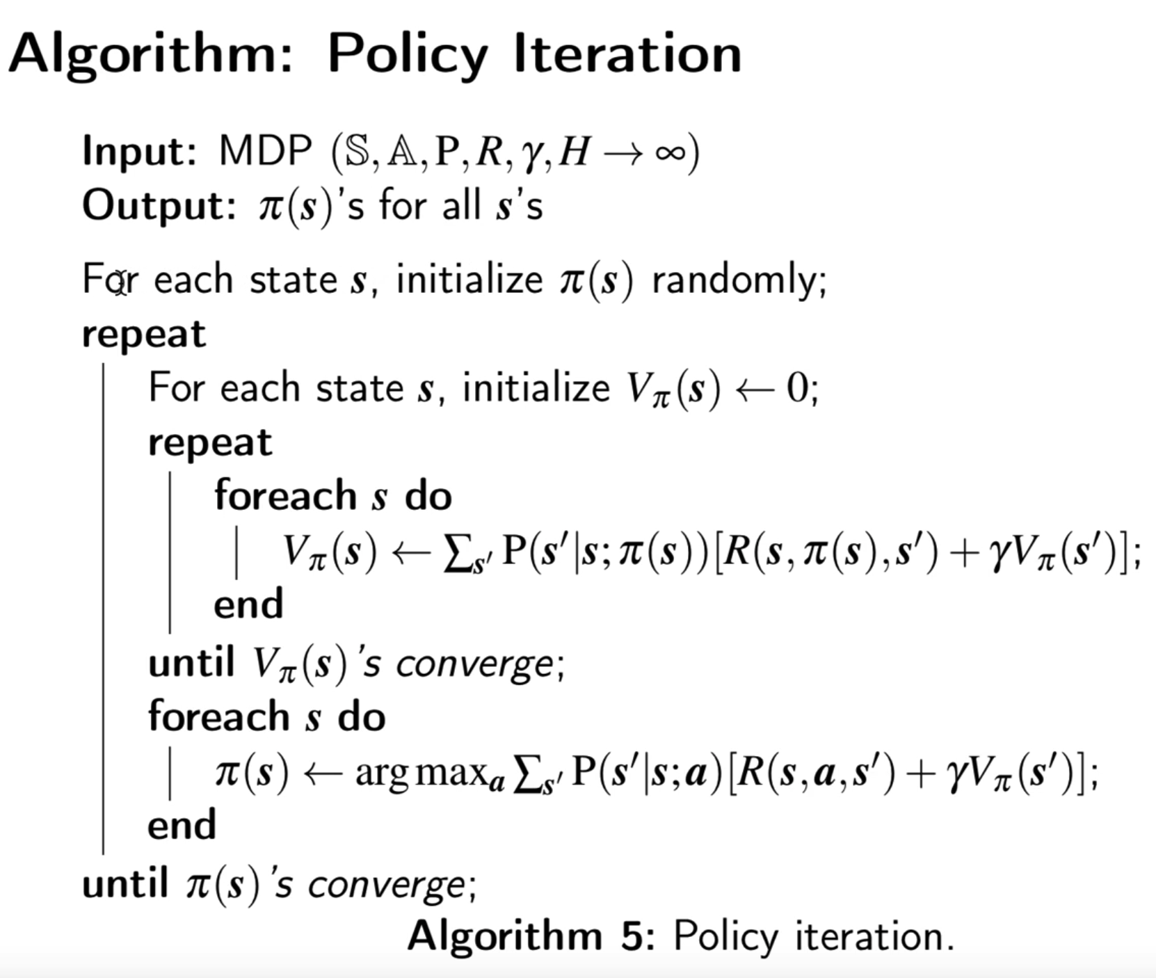 Policy Iteration - Detail